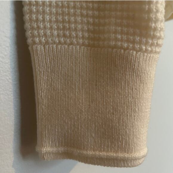 NWT Bloomingdale's 100% Merino Wool Waffle Knit Sweater – White, Men’s XXL - Picture 6 of 8